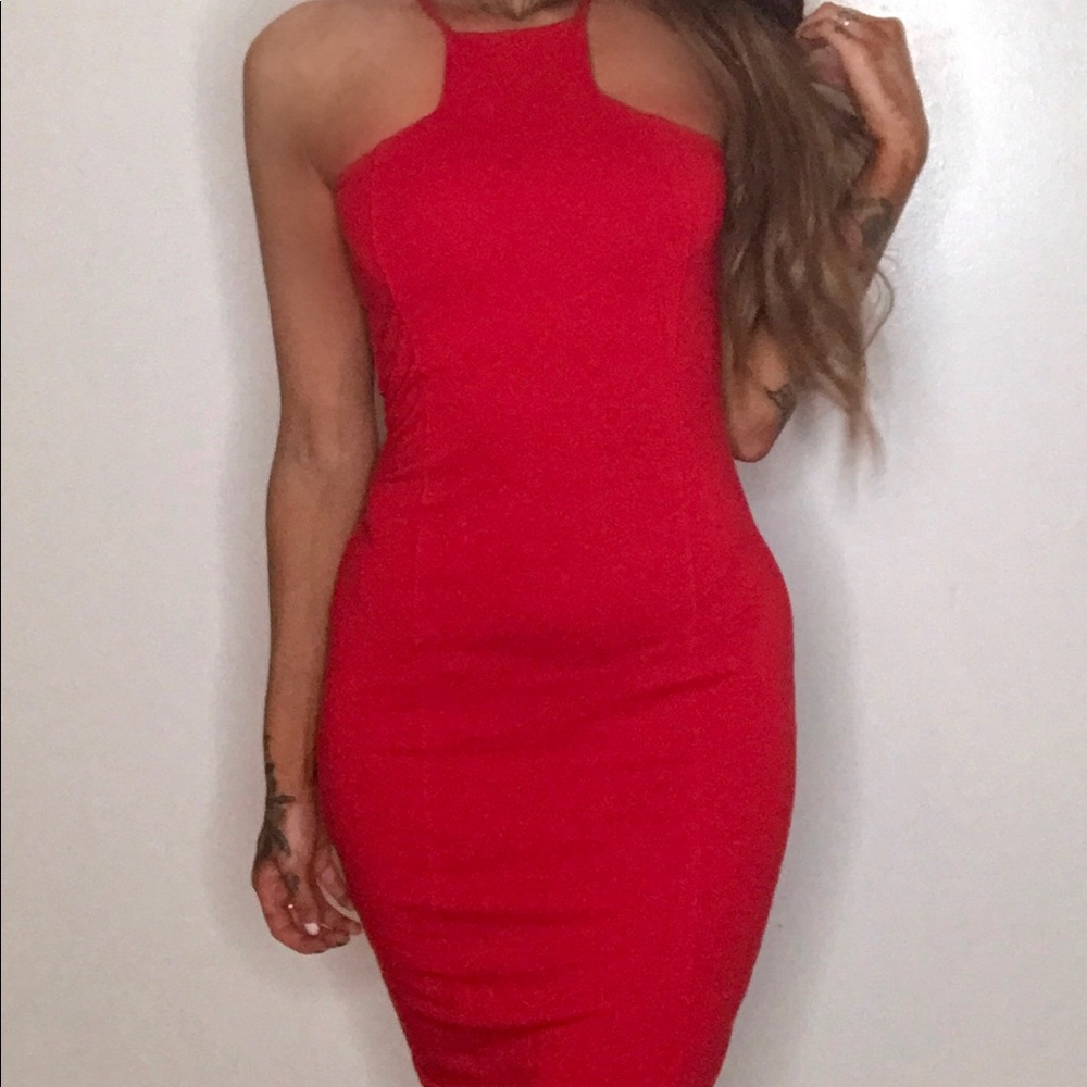 Red Midi Dress